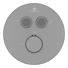 Душевая система  Vincea Inspire VSFW-3I22MT2RGM VSFW-3I22MT2RGM  с термостатом, встраиваемая, вороненная сталь