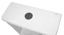 Унитаз-компакт Azario RIANO AZ-1307A напольный, безободковый, со смывом Торнадо, в комплекте с бачком и сиденьем микролифт, Белый глянцевый