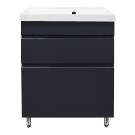 Тумба с раковиной Azario Эстима 60 CS00094593, напольная, Графит