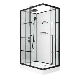 Душевая кабина Niagara Standart 100х80х225 ST100/80/15QL/KL/BKT низкий поддон, без гидромассажа