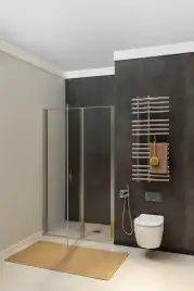 Душевая дверь Allen Brau Priority 140 см, 3.31035.BA, профиль Серебро, стекло Прозрачное