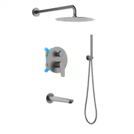 Душевая система Aquatek Бетта AQ1173BGM, Оружейная сталь