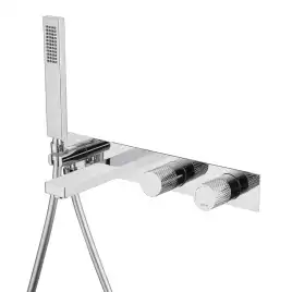 Смеситель для ванны с душем Abber Rund AF8730 встраиваемый, с внутренней частью, Хром