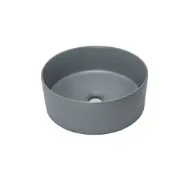 Раковина AVS Лилиан 36x36 голубая матовая с донным клапаном