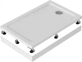 Панель для душевого поддона Good Door Атриум 120х90 Белый ПС