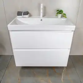 Тумба с раковиной AVS Гармония 80 белая, N821-07-800WG-02-810WG