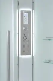 Душевая кабина AvaCan EM2090LED 90x90 см, низкий поддон, с крышей