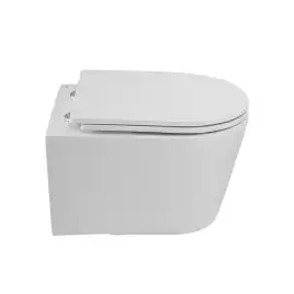 Подвесной унитаз CEZARES LINER CZR-38083-49-TH-TOR/SC, со смывом TORNADO, с сиденьем микролифт