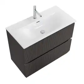 Тумба под раковину BelBagno UNO-MINI-800-2C-SO-GSO подвесная, Темно-Серый Матовый