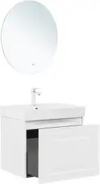 Тумба под раковину Aquanet Агата 60 белый сатин, 345480