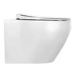 Унитаз подвесной Azario Keras AZ-99046W подвесной, безободковый, с сиденьем микролифт, Белый глянцевый