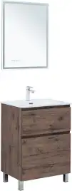 Тумба под раковину Aquanet Алвита New 60 напольная, дуб веллингтон табак, 344127