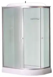 Душевая кабина Loranto 120х80 низкий поддон, матовое стекло, профиль Хром, CS-66121L F 120