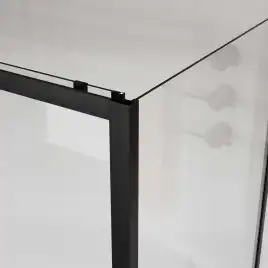 Душевой уголок Vincea City 120х90 VSR-5CT9012CLB, профиль черный, стекло Прозрачное