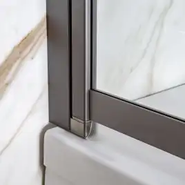 Шторка на ванну AVS Слайдер Плюс 80 см профиль оружейная сталь, стекло прозрачное, 803-0011-150-82-WS-T