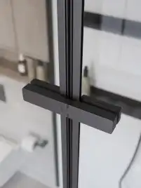 Душевая кабина BelBagno UNO-CAB-A-1-90-C-NERO-Bi-TOP-L , левая, профиль черный матовый