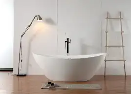 Акриловая ванна Abber 180х87 AB9248, отдельностоящая, Белая глянцевая