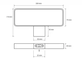 Кольцо для полотенец 2 см BEMETA NERO Черное матовое 135004060