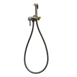 Гигиенический душ со смесителем AVS Slimmer 811-131-GM, оружейная сталь