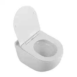 Подвесной унитаз BelBagno SENSO-TOR BB017CH-TOR/SC, безободковый, смыв торнадо с сиденьем микролифт, Белый