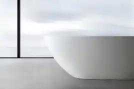 Ванна  Abber Dortmund 170х75 AM9911 из искусственного камня, Белая матовая