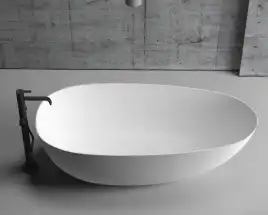 Акриловая ванна Abber 170х80 AB9211, отдельностоящая, Белая глянцевая