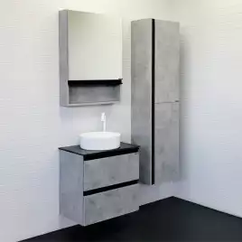Тумба с умывальником Comforty Эдинбург 60-2 Бетон светлый, 00-00005701
