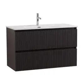 Тумба под раковину BelBagno UNO-MINI-1000-2C-SO-GSO подвесная, Темно-Серый Матовый