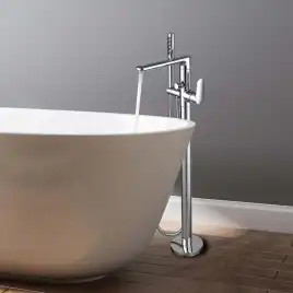 Напольный смеситель для ванны Aquatek Ника AQ1845CR, Хром