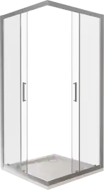 Душевой уголок Good Door LATTE CR-100-C-WE профиль Белый стекло прозрачное