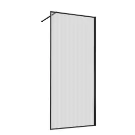 Душевая перегородка Vincea Walk in HP Art 70 VSW-1HP700FLB, профиль матовый черный, стекло рифленое