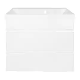 Тумба с раковиной Azario Эстима 60 CS00094582, подвесная, Белая глянцевая
