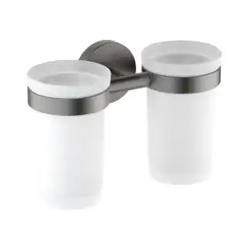 Стакан для ванной Aquatek Европа AQ4117BGM двойной, Оружейная сталь