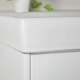 Тумба с раковиной AVS Вернисаж 100 белая глянцевая (раковина белая), подвесная 2 ящика, N814-01-1000WG-02-1010WG