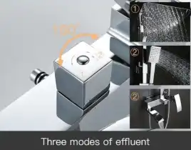 Душевая система Gappo G2407-11 мини, с поворотным изливом, Хром