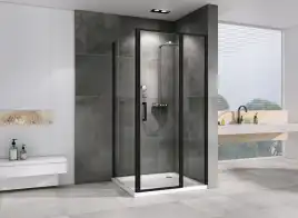 Душевой уголок ABBER Sonnenstrand 120х75 см, AG04120BS-S75B, профиль черный, стекло прозрачное