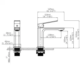 Смеситель для раковины Vincea Core VBF-4CO1CH, хром