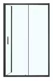Душевой уголок Azario MILTON 120х80х200 AZ-ND1131-R 1200 BLACK профиль Черный, стекло Прозрачное