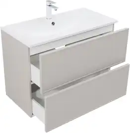 Тумба под раковину Aquanet Арт 90 бежевый, 343968