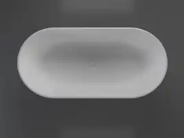 Ванна из искусственного камня Vincea 170х80 VBT-4S04MW отдельностоящая, Белая матовая