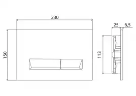 Инсталляция для подвесного унитаза BelBagno BB002-80  с кнопкой смыва BB012-MR-NERO.M