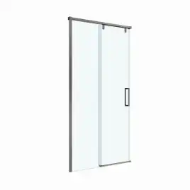 Душевая дверь BelBagno SOFT_CLOSE-1-BF-1-100-C-GM стекло прозрачное, профиль Оружейная сталь