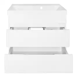 Тумба с раковиной Azario Эстима 60 CS00094582, подвесная, Белая глянцевая