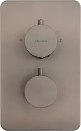 Смеситель для ванны Allen Brau Priority 5.3U123-MG (с внутренней частью, 3 выхода) графит браш