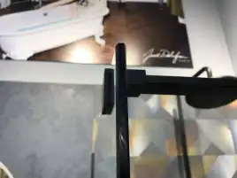 Душевая перегородка AVS Walk In 120 профиль черный, стекло прозрачное, 803-0014-200-12-BM-T