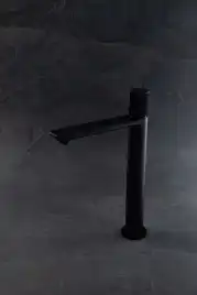 Смеситель для накладной раковины Allen Brau Liberty 5.33002-31, однорычажный, высокий, Черный матовый