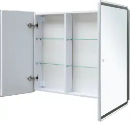 Зеркальный шкаф Aquanet Оптима 100 с LED подсветкой, 341427