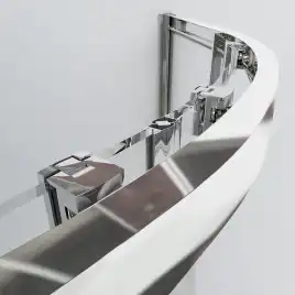 Душевой уголок Vincea Garda 100х100 VSQ-1G100CL, профиль хром, стекло Прозрачное