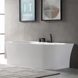 Акриловая ванна Abber 170х78 AB9335-1.7 L, отдельностоящая, Белая глянцевая