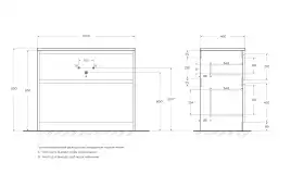 Тумба под раковину BelBagno KRAFT-1000-2C-PIA-RT напольная Rovere Tabacco